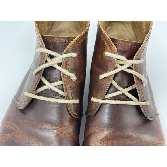 J. Shoes Monarch Brown Leather Lace-Up Plain Toe Shoes Chukka Boots Men\'s US 9.5 main image 16